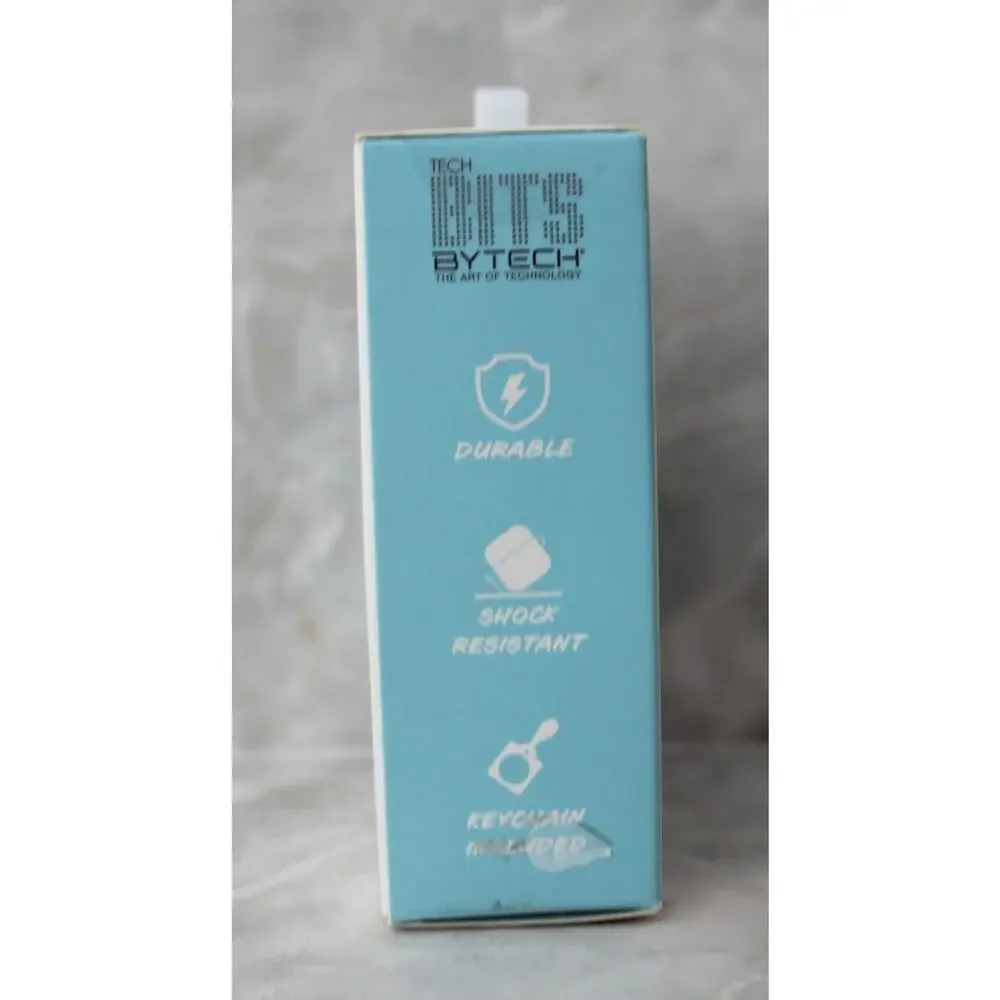 BYTECH Wireless Airpod Case Protector With Keychain Blue NEW